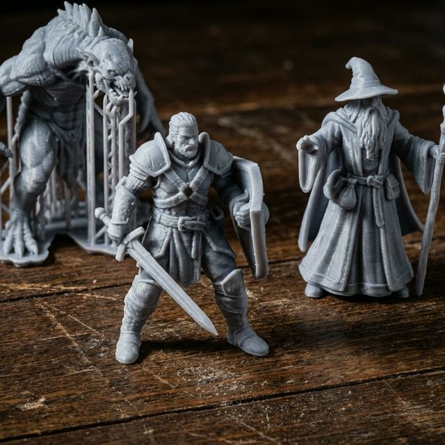 Resin 3D Printed Tabletop Miniatures